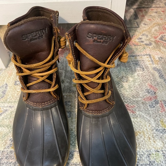 Sperry Shoes - Sperry Women's Brown and Black Waterproof Duck Boots